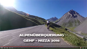 Rennrad Alpenberquerung Genf Nizza