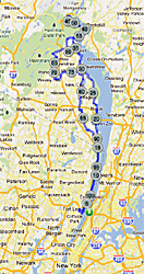 Strecke GF NEwYork Radmarathon